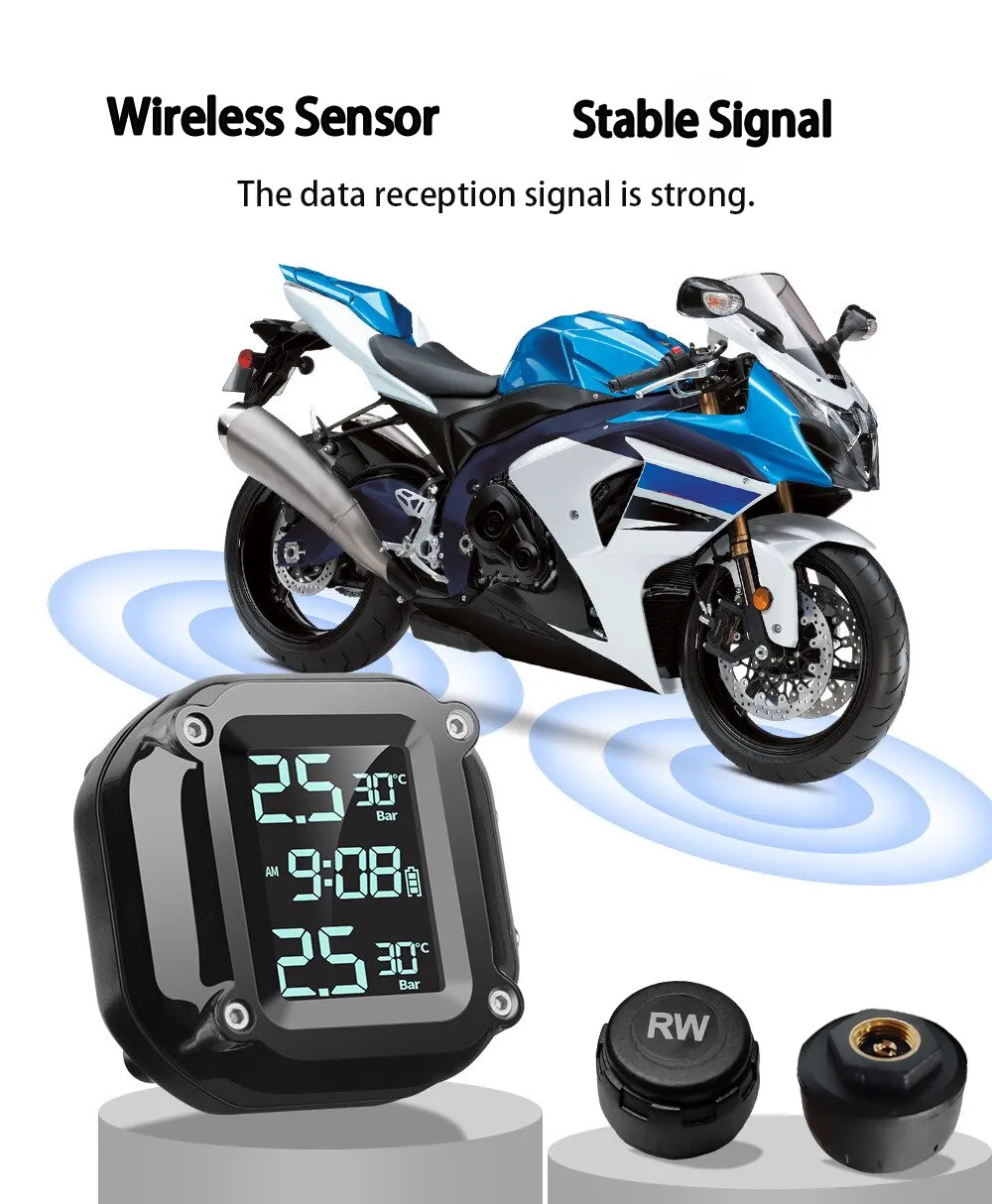 Tire Pressure Monitor - M5 tpms sensores de pressão dos