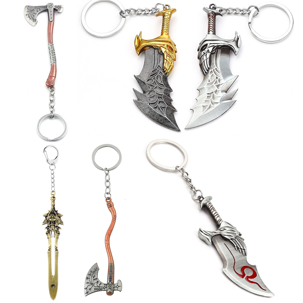 Car Accessories For Women - Chaveiro com Pingente de Espada Kratos