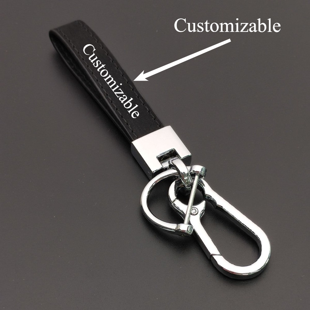 Car Accessories Wholesale - Chaveiro Personalizável de Couro Sólido: Pingente