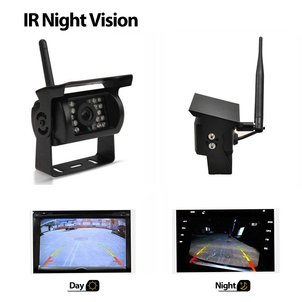 Rear Camera For Car - Câmera HD Sem Fio de 7''