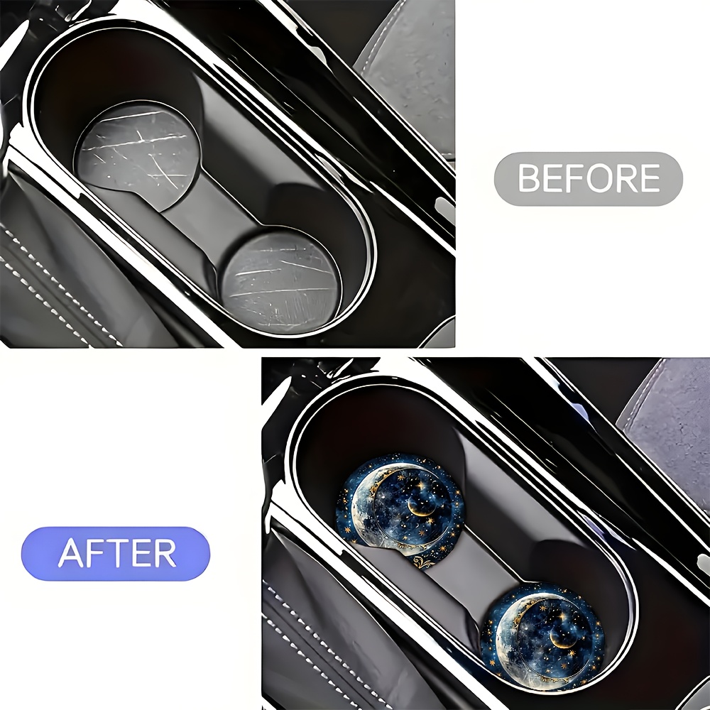2 peças de porta-copos para ca - Car Accessories For Women avaliação e preço