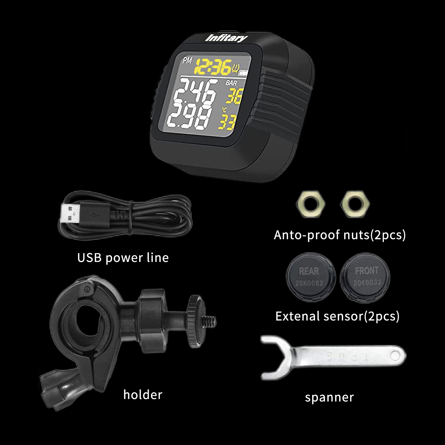 Sistema de Monitoramento de Pr - Tire Pressure Monitor avaliação e preço